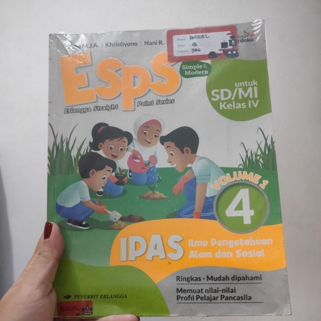 ESPS IPAS kelas 4 Volume 1