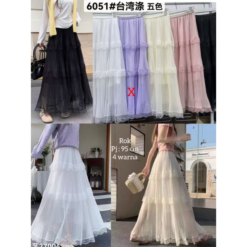 Rok tutu, brukat, 3 tingkat