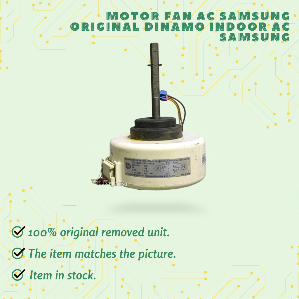 MOTOR FAN AC SAMSUNG ORIGINAL DINAMO INDOOR AC SAMSUNG