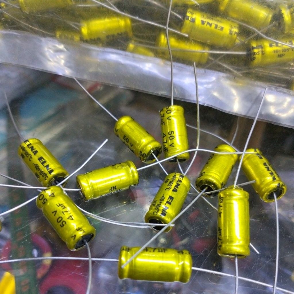 ELCO 4.7uf 50v nonpolar elna