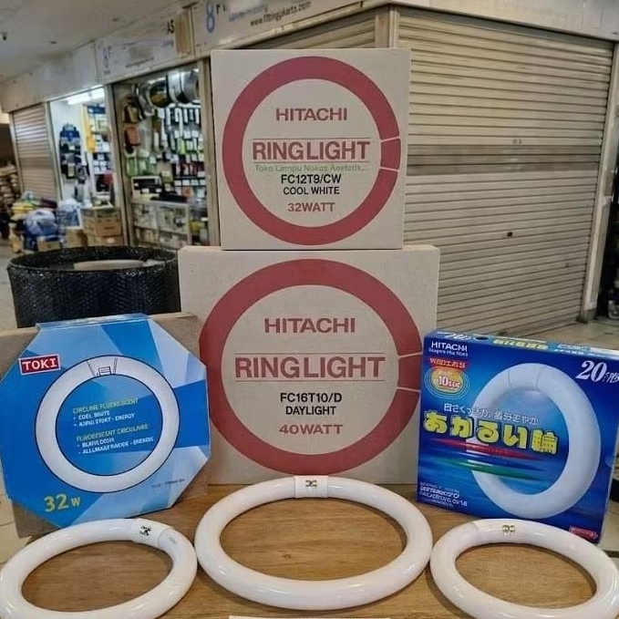 Lampu TL ring 20watt/32watt/40watt putih/kuning Lampu TL bulat bundar cahaya Daylight/Warmwhite