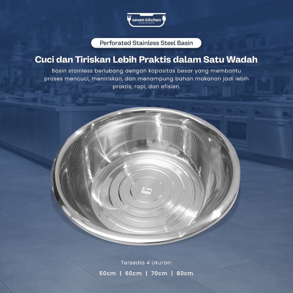 Baskom Jaring Stainless 60cm