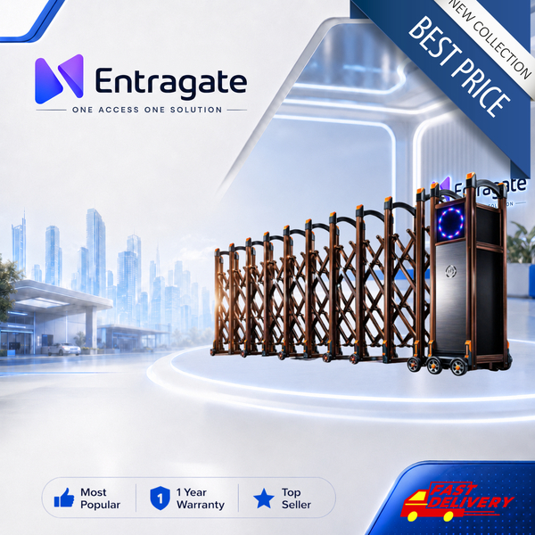 RETRACTABLE FOLDING GATE TURNSTILE ALUMINIUM ALLOY