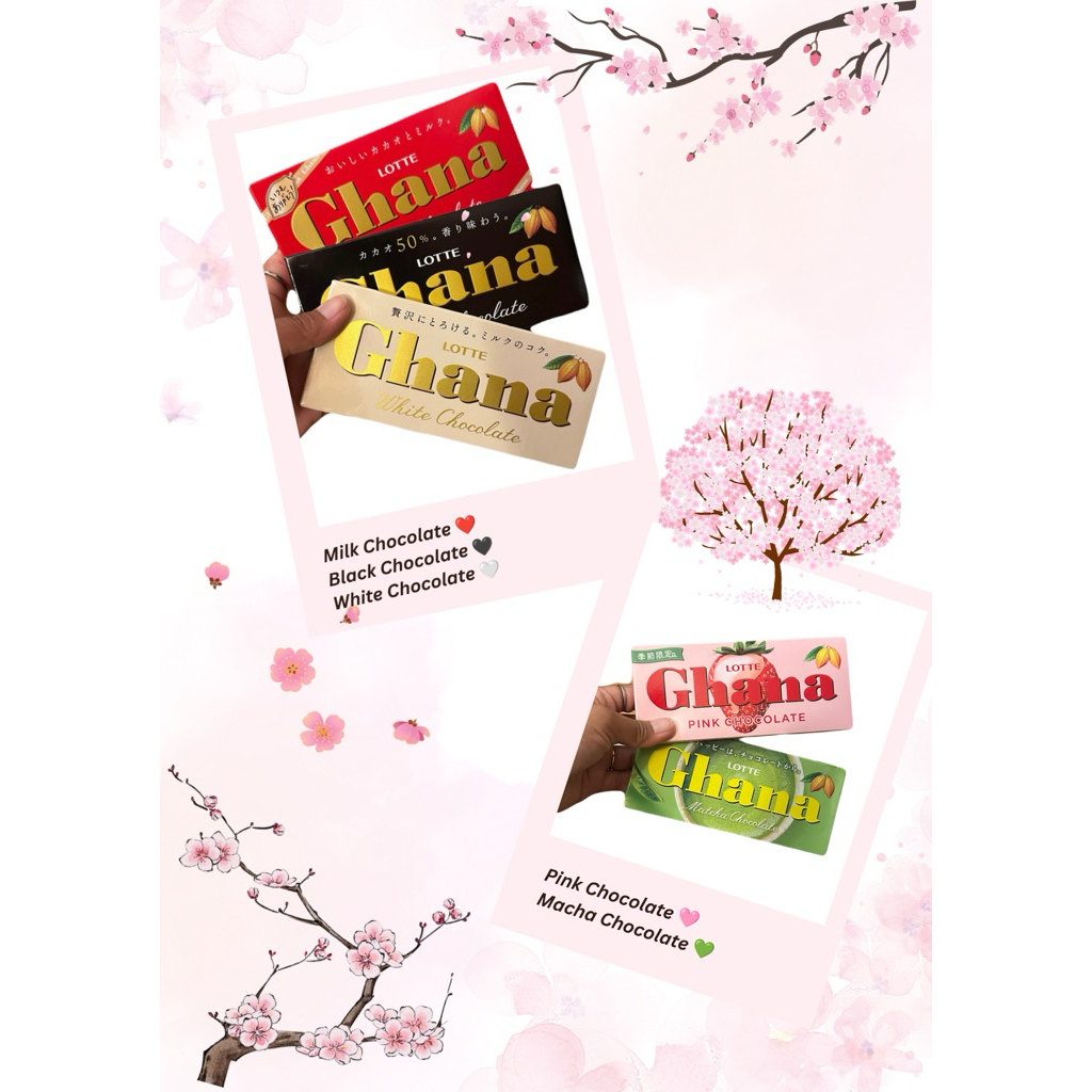 [READY STOK] LOTTE GHANA CHOCOLATE ORI dari JAPAN