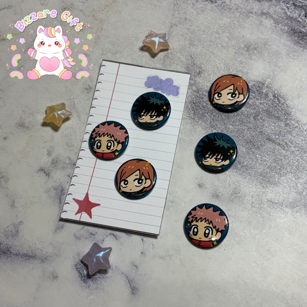 Yuuji Megumi Nobara TRIO Mini Pin Jujutsu Kaisen JJK Merch