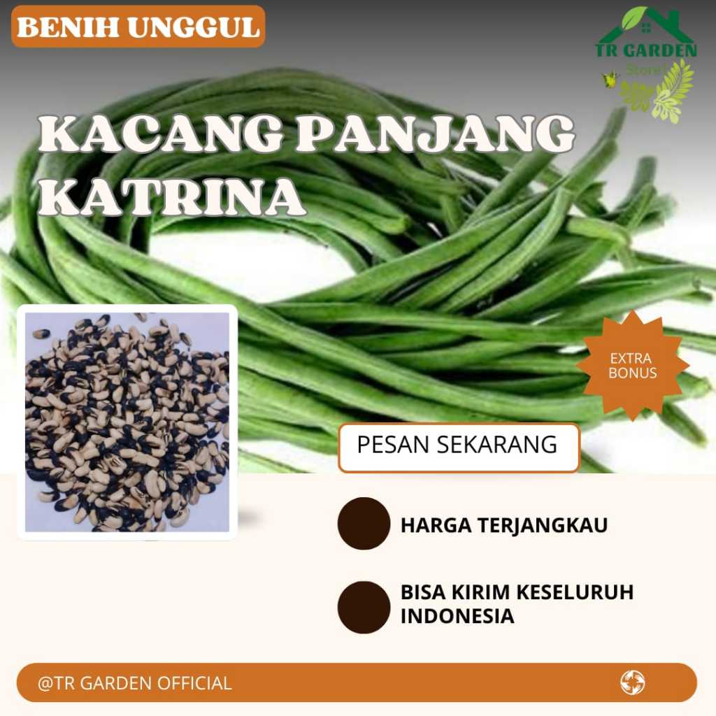 (10 biji) Bibit Benih Kacang Panjang Katrina Unggul (Extra Bonus)