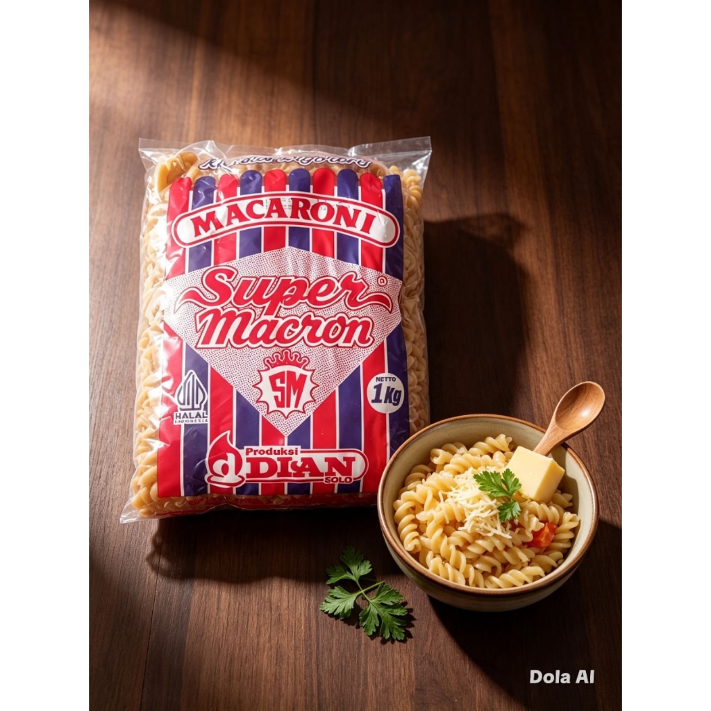 1 kg Makaroni Goreng Kerupuk Super Macrom 5M - Gurih dan Renyah, Ideal untuk Camilan