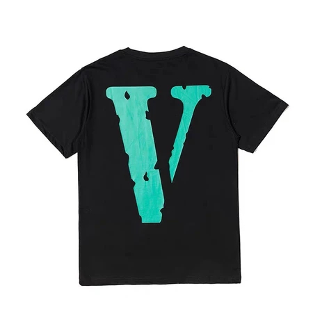 Kaos Oversize VLONE GREEN V Hype Streetwear Comfortable Couple Tee