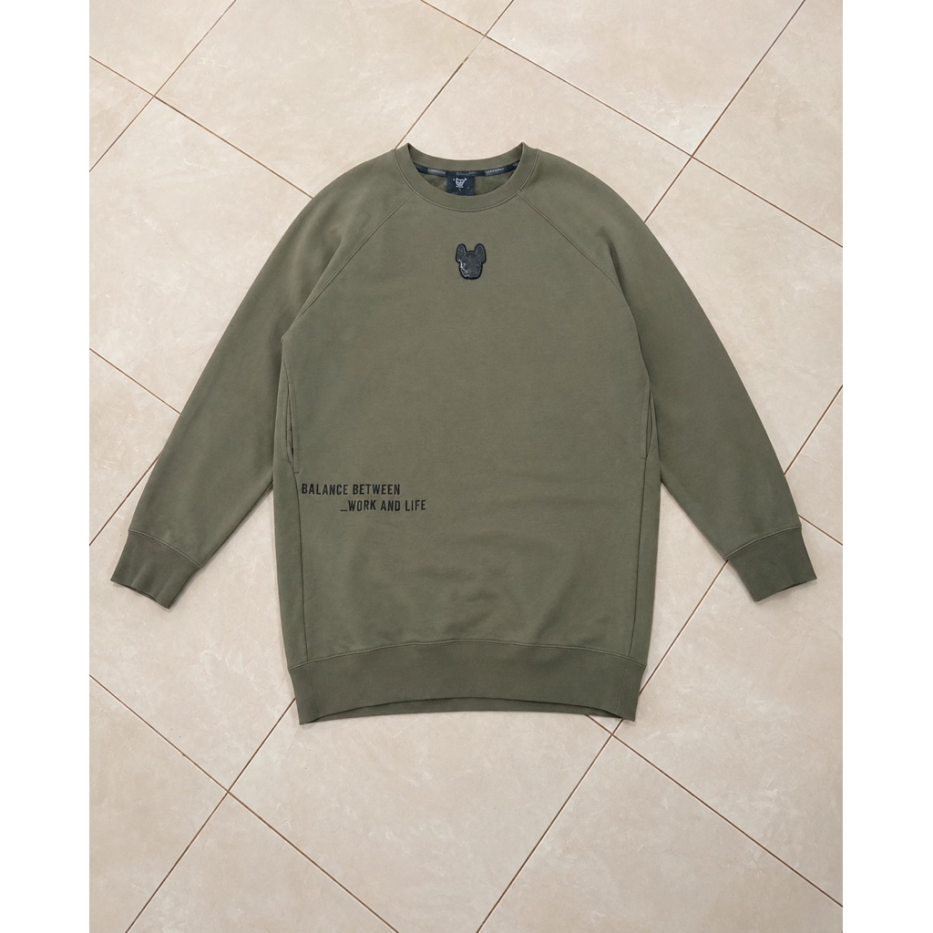 Lifework Sweatshrit Tunic,Long Crewneck Tunic Original harap baca deskripsi 