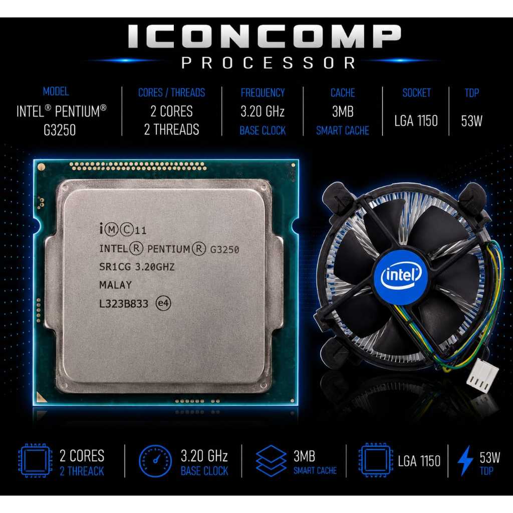 Processor intel dual core G3250 + fan ori