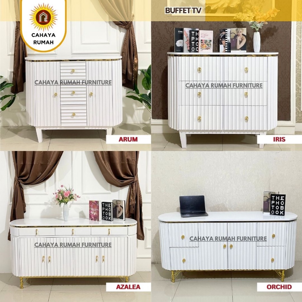 CAHAYA RUMAH - BUFFET TV AESTHETIC / ESTETIK / BUPET / MEJA TV / MINIMALIS / MEJA PAJANGAN / CUSTOM