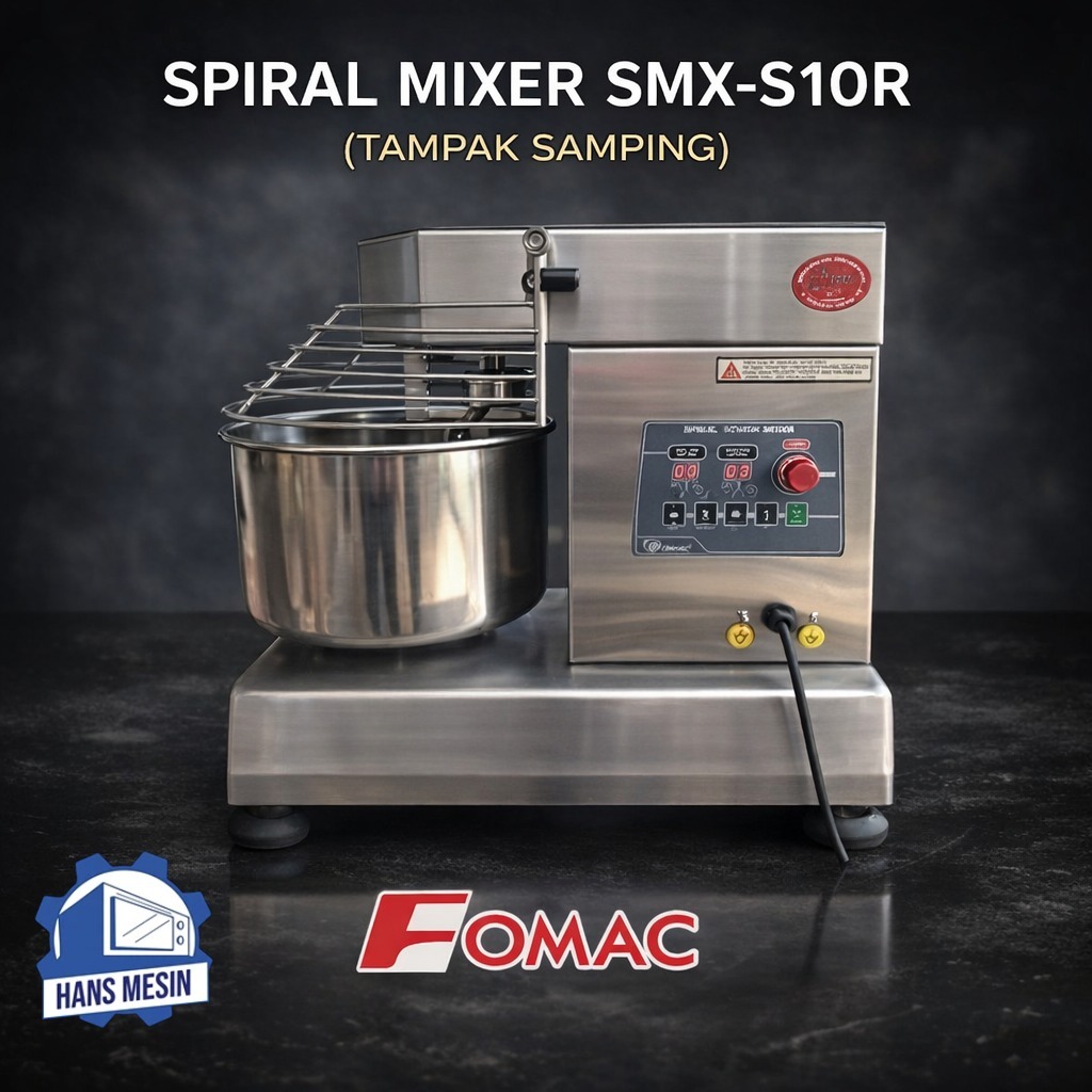 FOMAC MIXER KUE 10 LITER / SPIRAL MIXER (FOMAC) SMX-S10R