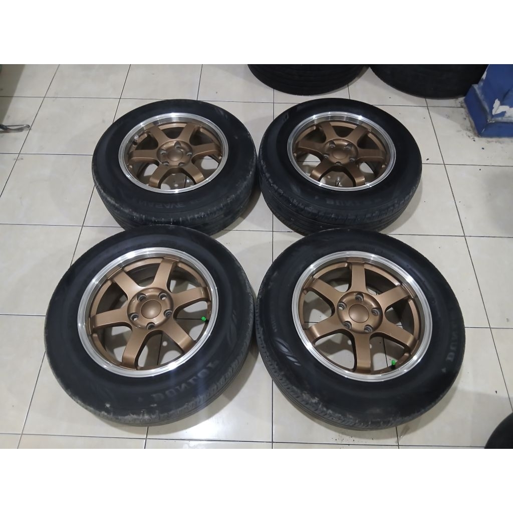 Jual velg bekas model te37 ring 16 cocok buat rush terios innova ertiga dll
