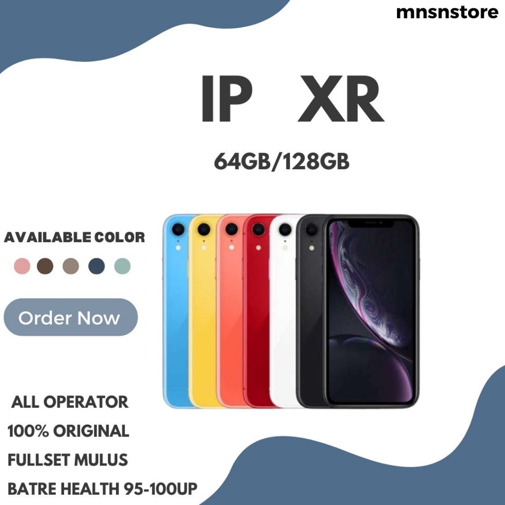 IP XR 256GB/128GB/64GB  GSM LTE 4G SECOND 100% Original Fullset MULUS SECOND LIKE NEW.