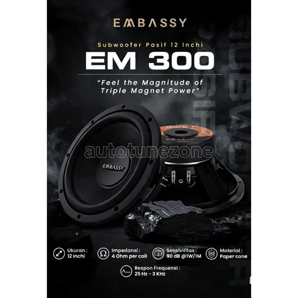 Embassy Subwoofer EM-300 Triple Magnet