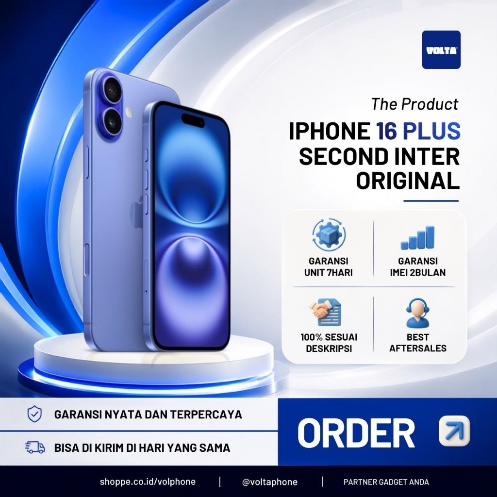 iPhone 16 Plus Second inter original 128GB/256GB