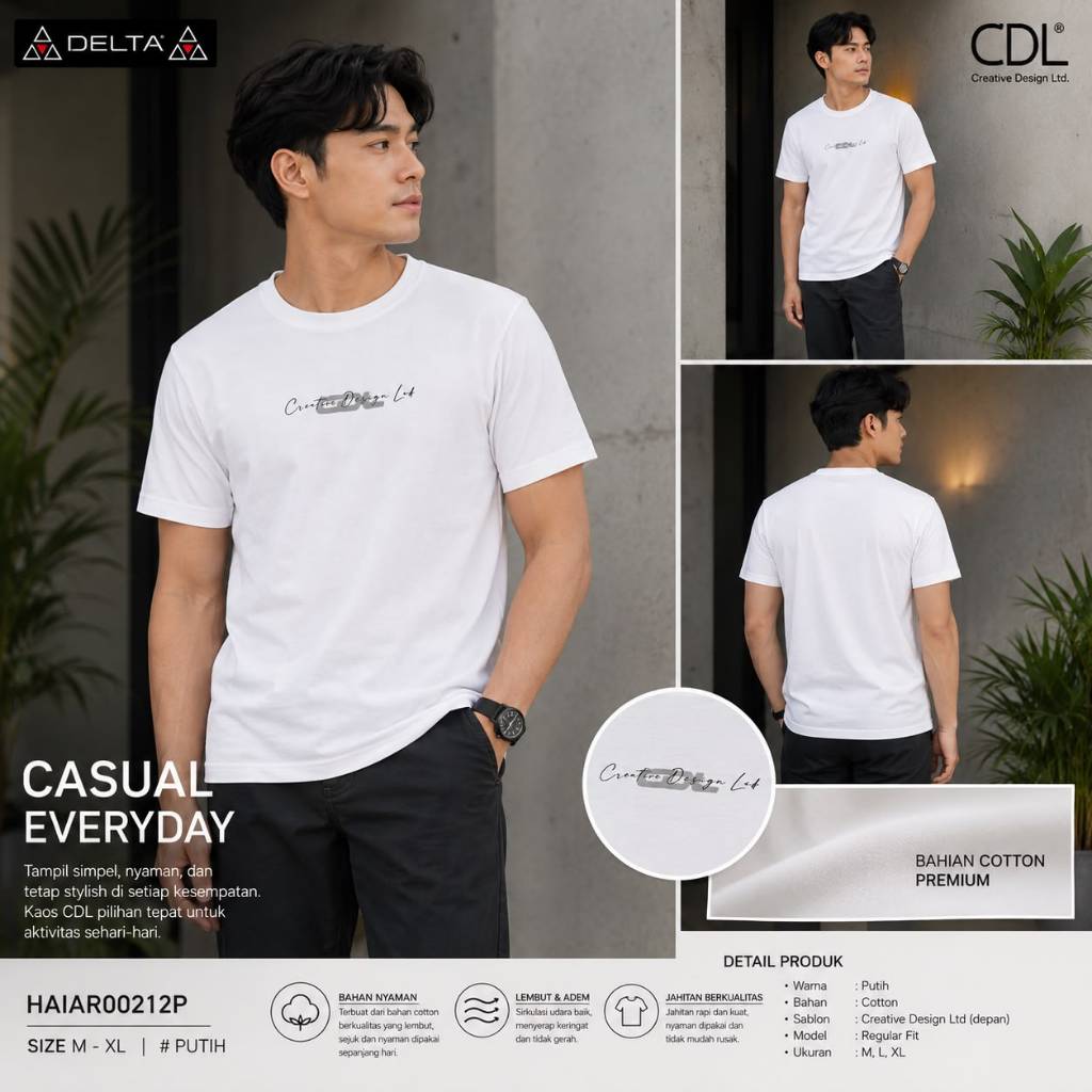 Kaos CDL COTTON Original || Tshirt CDL Original By CARDINAL || CDL 001