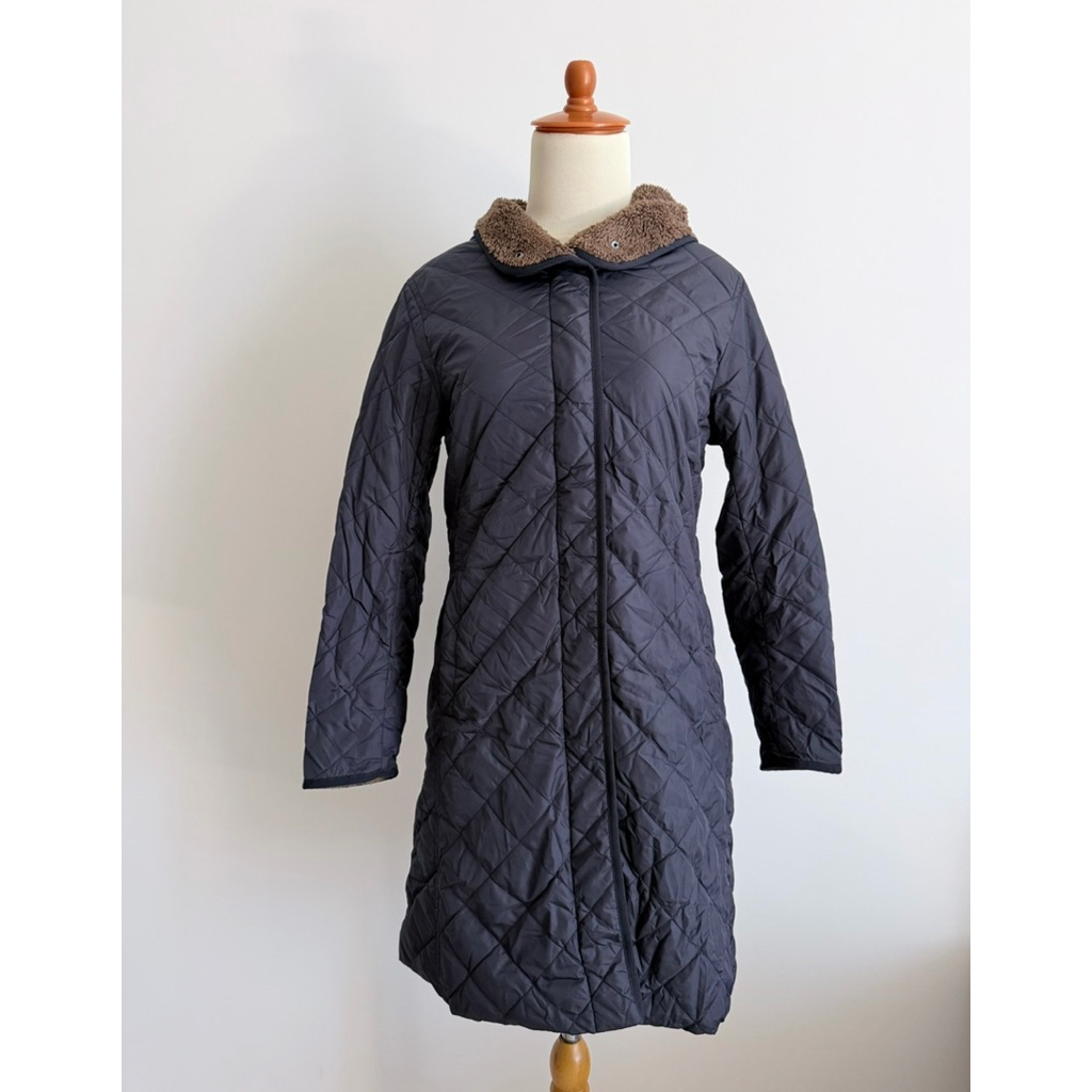 [Preloved] UNIQLO Winter/Autumn Puff Coat - Navy