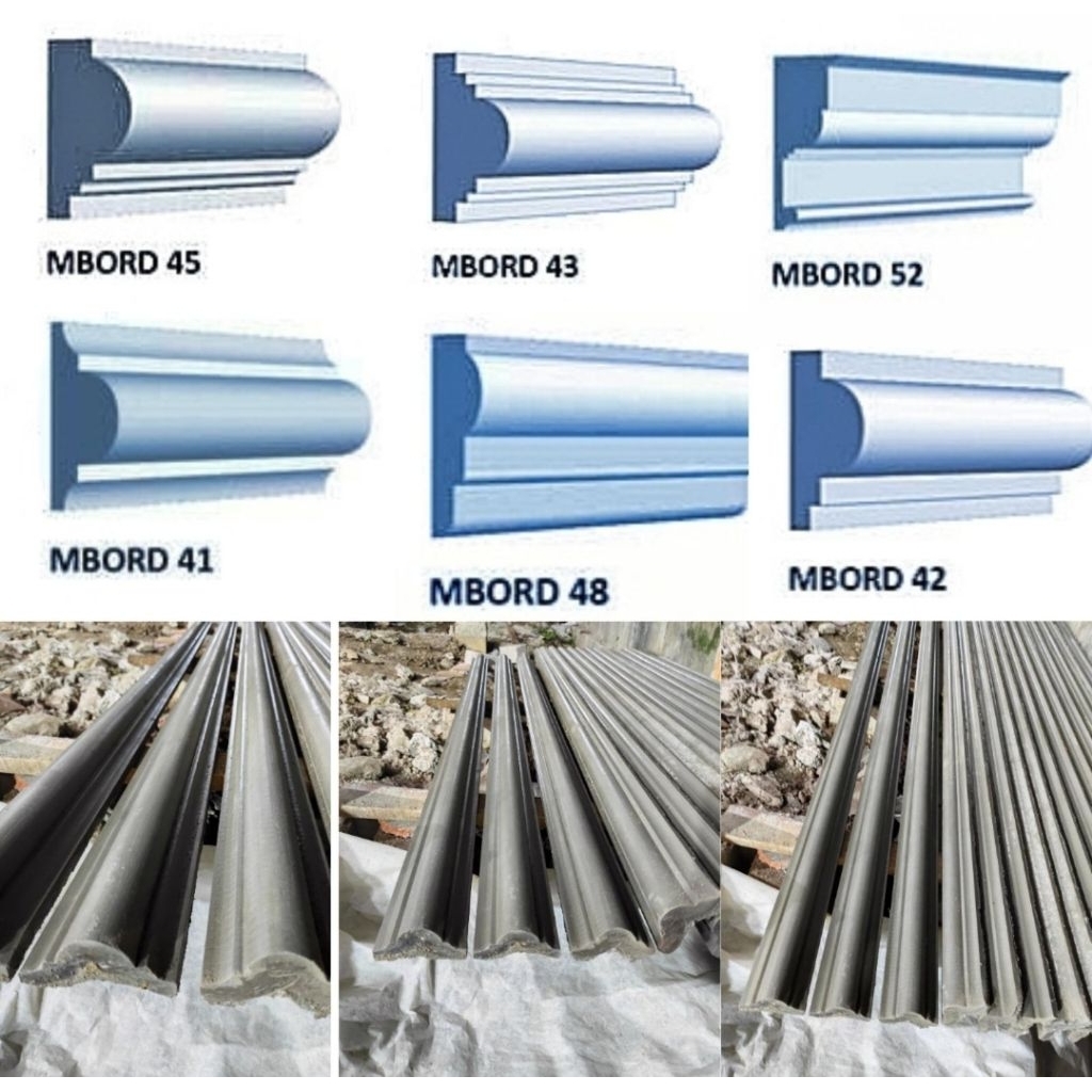 DESTI FORMA - Lis profil beton | Lis beton tempel Walmolding beton | Lis Profil dingding | Lis moldi