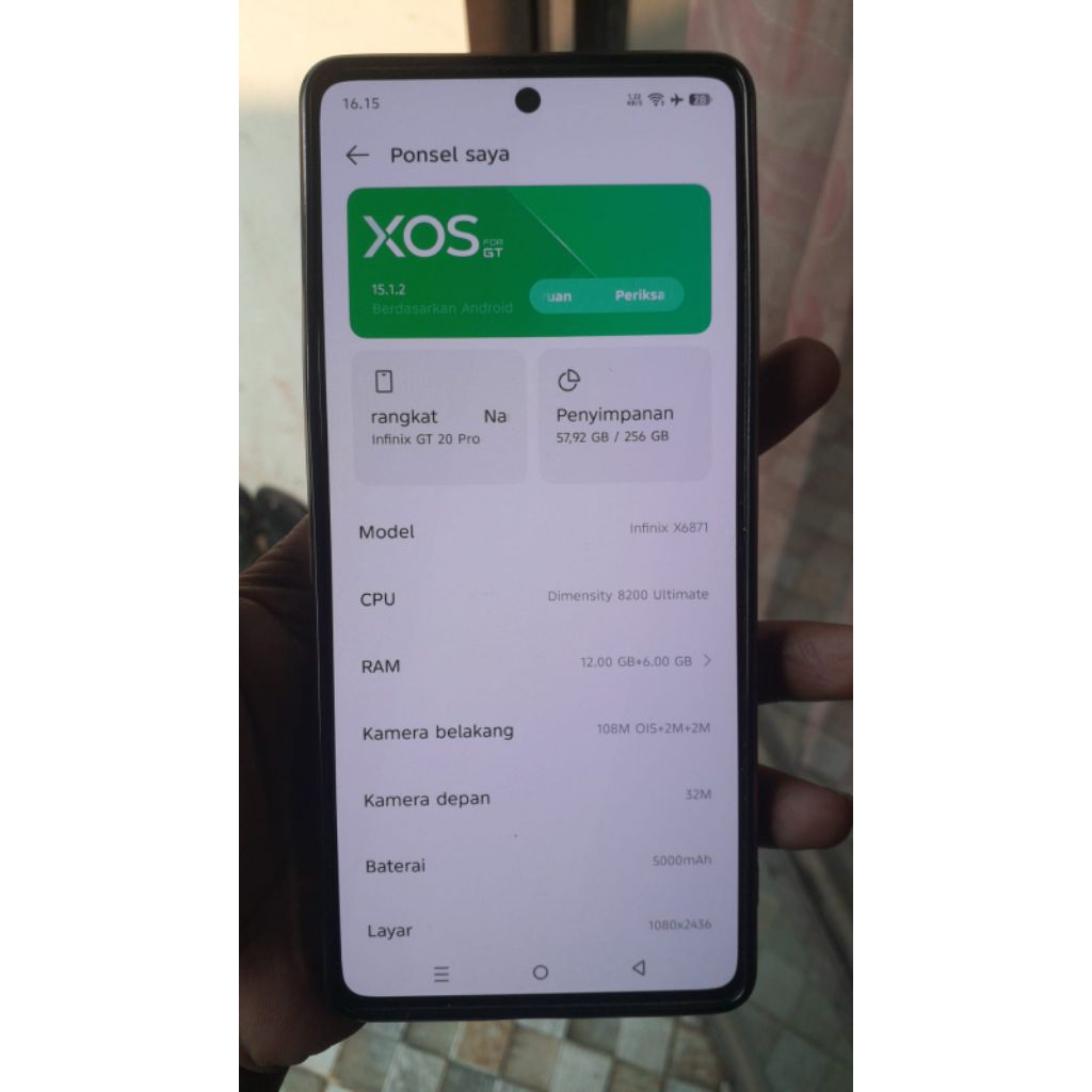 infinix gt 20 pro ram 12/256