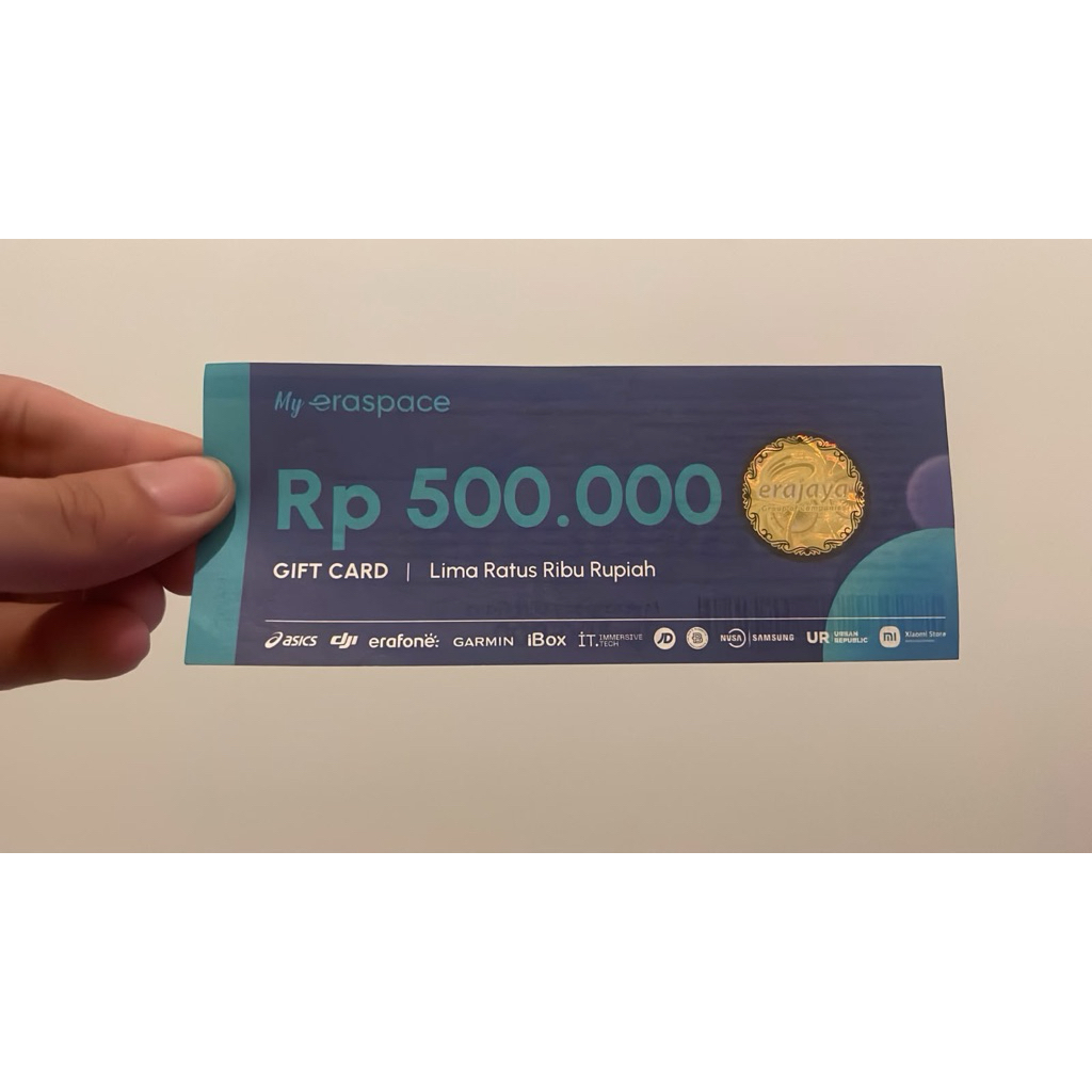 Giftcard Eraspace Total 10 juta Untuk Berbagai Penggunaan