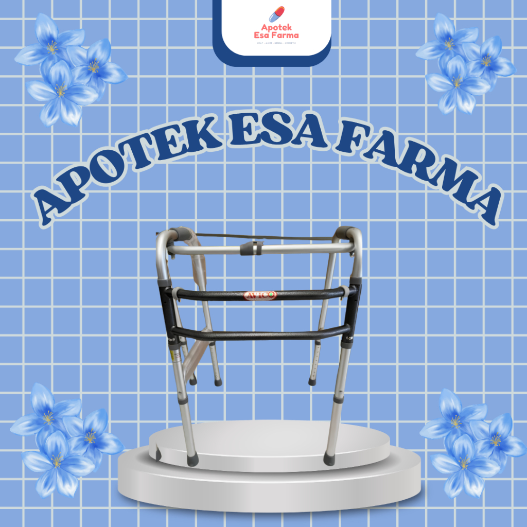 Walker AVICO / alat bantu jalan/ lansia/ walker lipat/ alat bantu jalan lipat