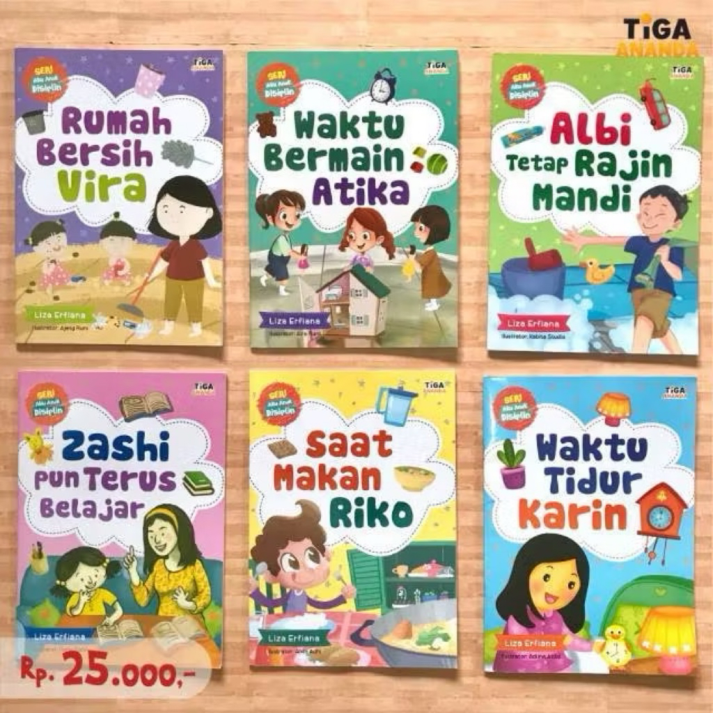 BUKU CERITA ANAK SERI AKU ANAK DISIPLIN TIGA ANANDA