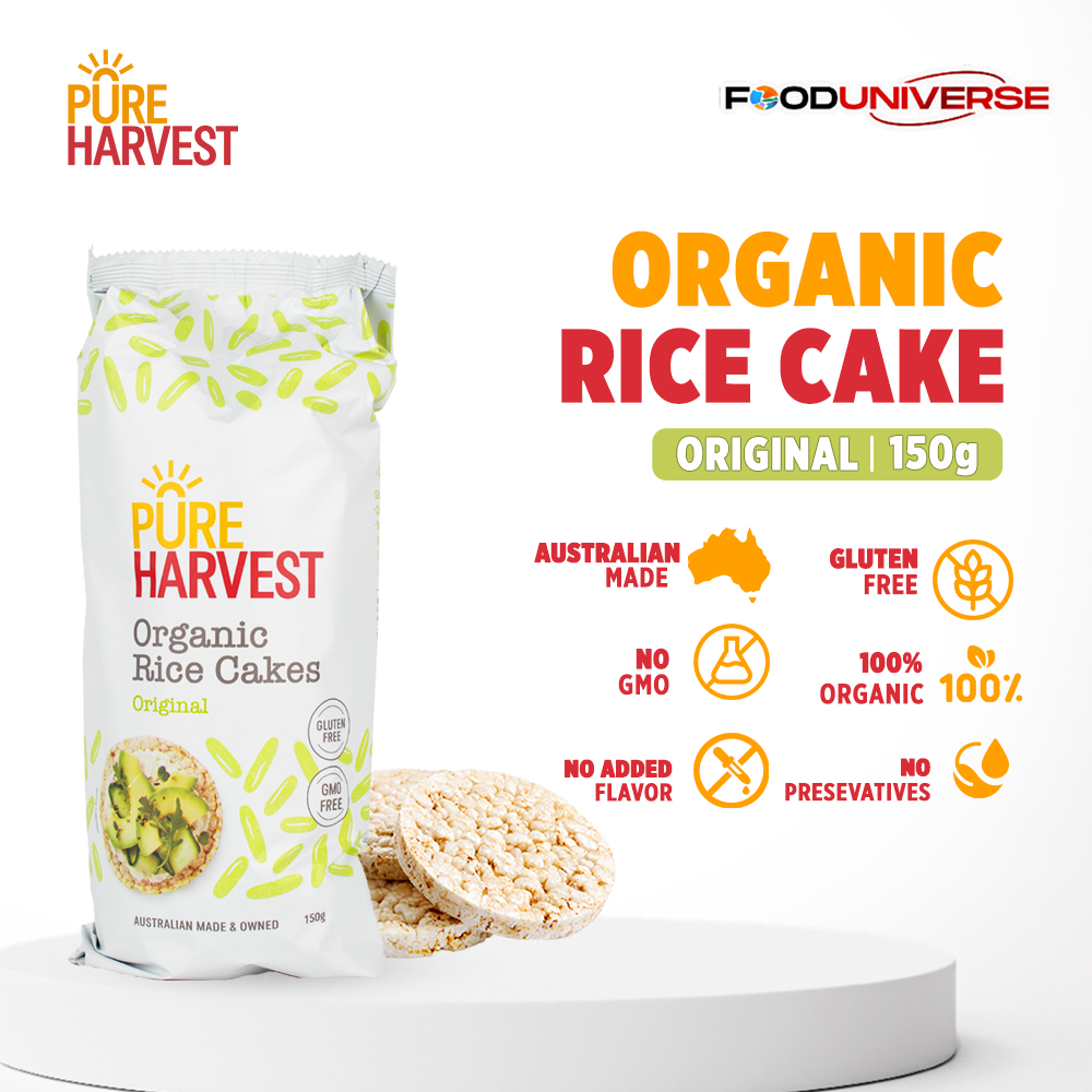 Pure Harvest Organic Rice Cakes Original 150g