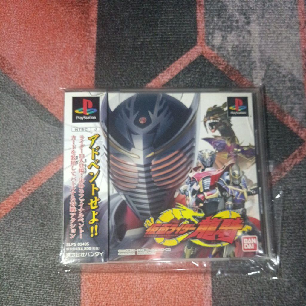 Kaset PS1 Original Kamen Rider Ryuki Dengan Obi JP NTSC J