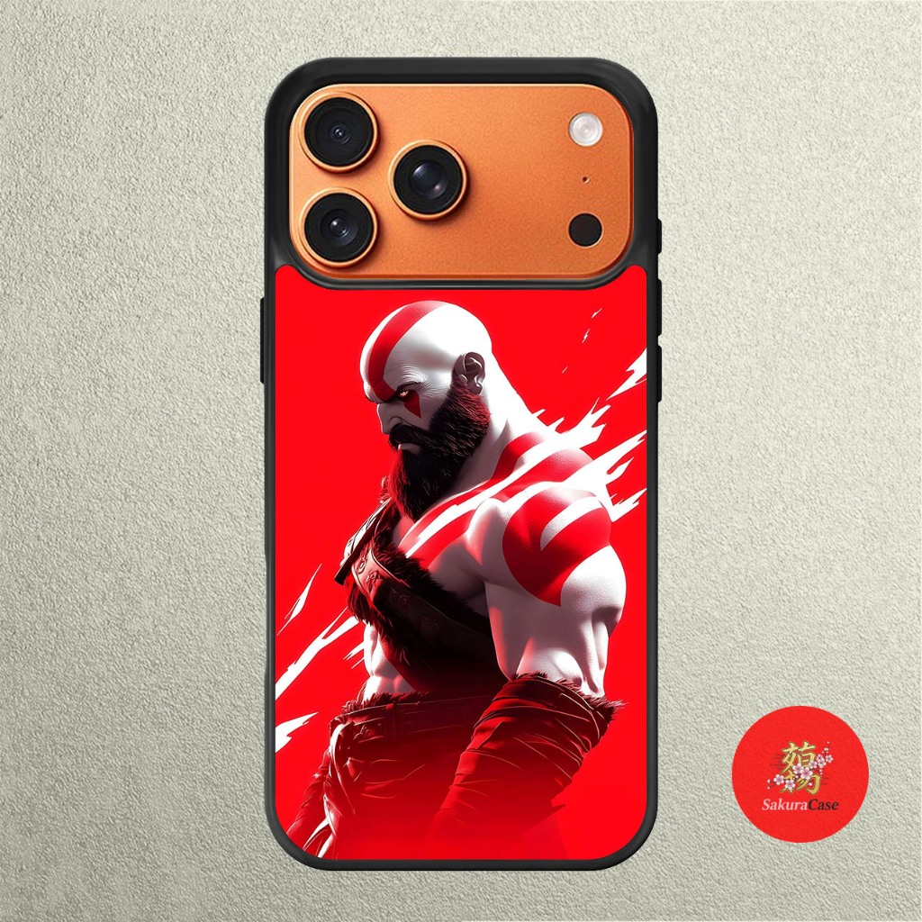 iPhone Case 17 16 15 14 13 12 11 X XR Xs 8 7 6 5 Plus Pro Max Air Softcase KRATOS God of War