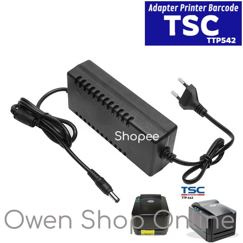 Charger Adaptor Printer Barcode TSC Seri PE200 TE200 TTP244 TTP542 Adapter Barcode Scanner Label TTP