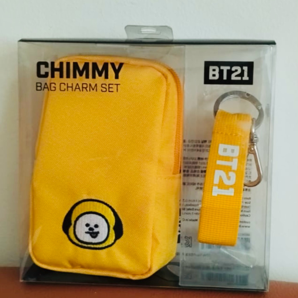 BT21 Chimmy Park Jimin Bag Charm Set Mini Pouch Wallet Sadah Kain Kanvas Interactive Toy Chimy BT 21
