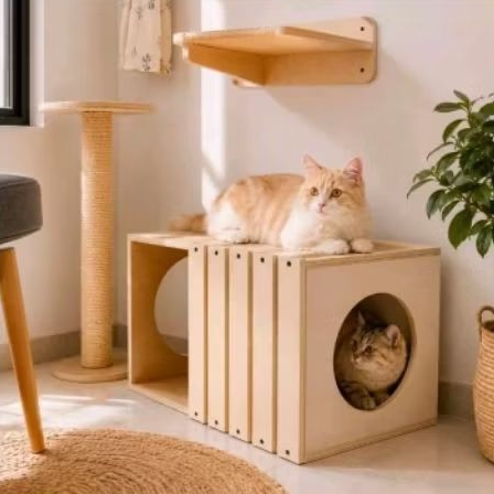 CAT CONDO || CAT PLAYGROUND || KANDANG KUCING || 1SET CAT CONDO