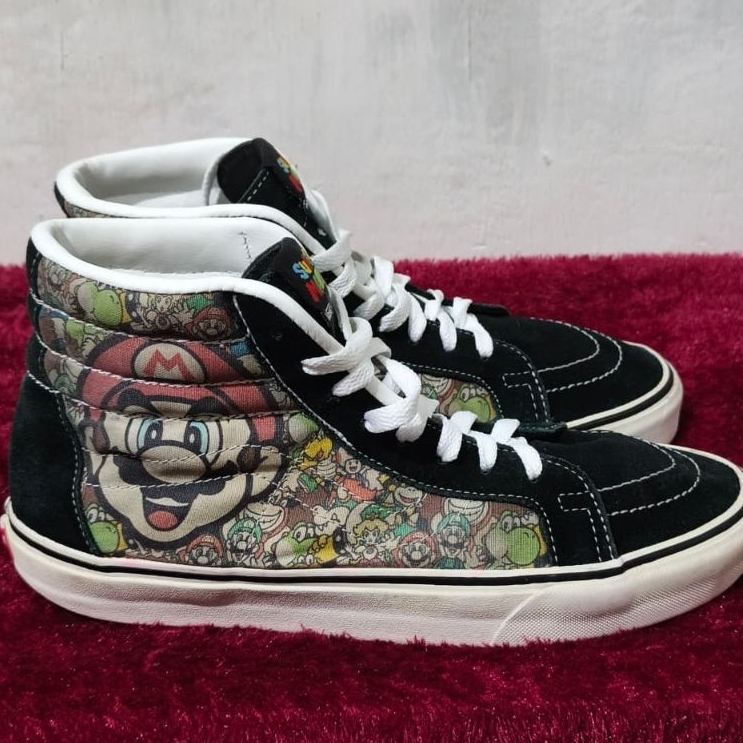 Nintendo x Vans Sk8 - Hi Reissue Mario dan Luigi