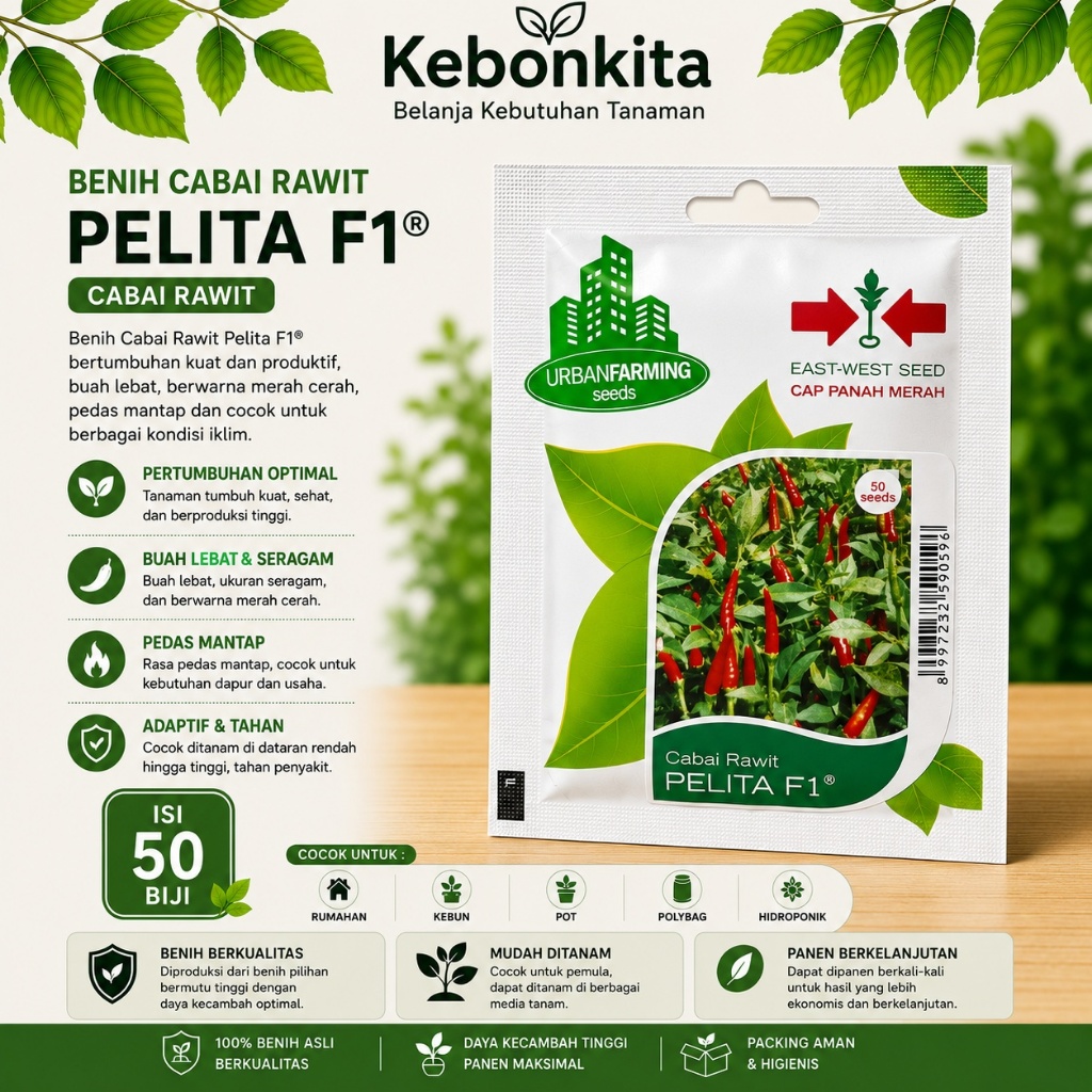 Benih Bibit Cabe Rawit Pelita F1 Cap Panah Merah