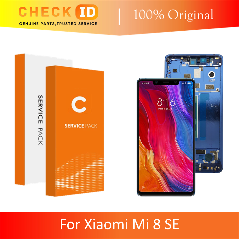 [ CHECK.ID ] AMOLED LCD + FRAME XIAOMI MI 8 SE MI8 SE 8SE ORIGINAL