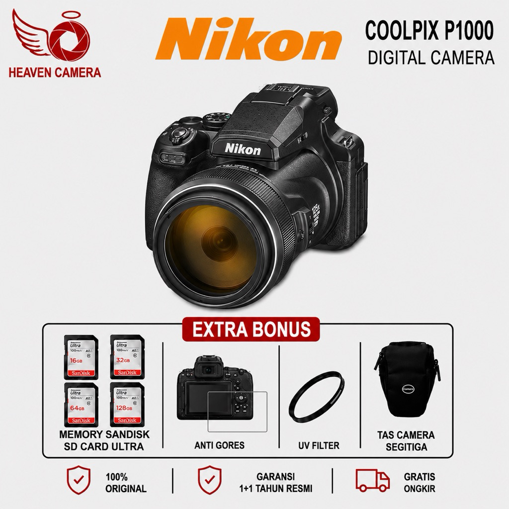 NIKON COOLPIX P1000 / NIKON P1000 / KAMERA NIKON P1000