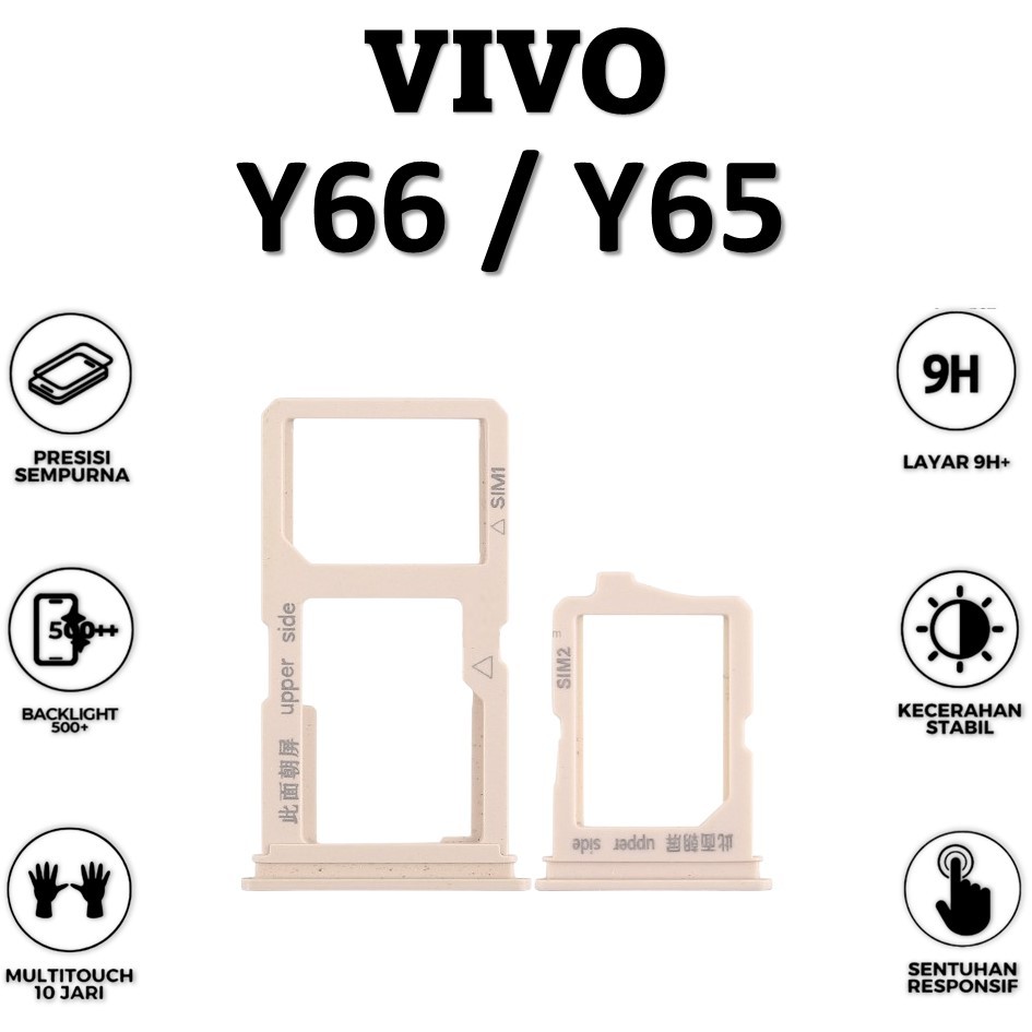 SIMTRAY / SIMLOCK / SIM HOLDER / SIM SLOT VIVO Y66 / Y65 ORI 100% COMPLETE