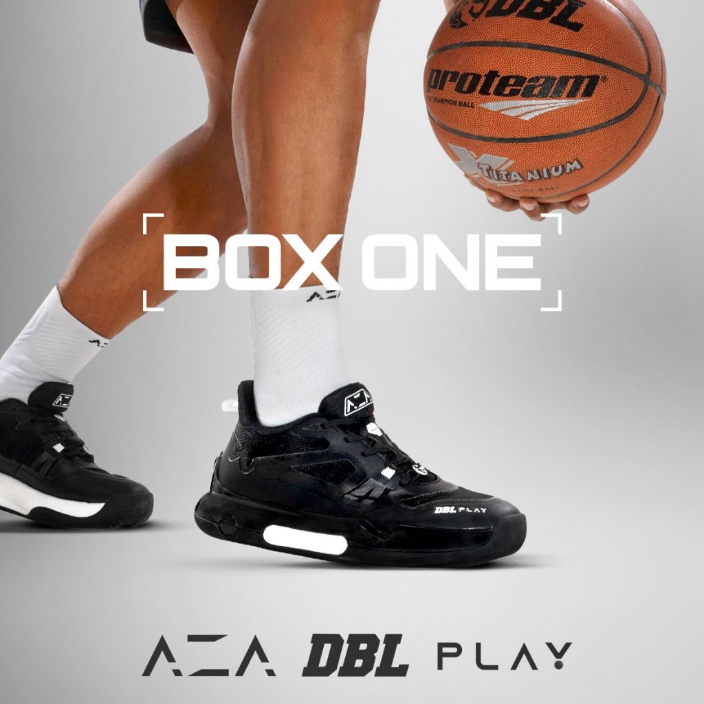 AZA DBL Play Box One Basketball Shoes - Sepatu Basket Hitam Pria Wanita