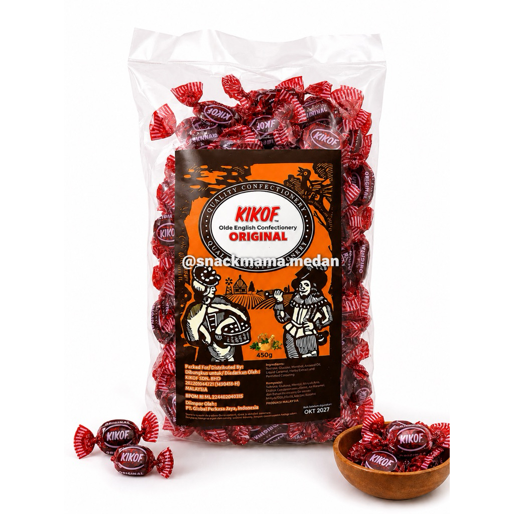 PERMEN KIKOF OLDE ENGLISH 100GR / PERMEN PEREDA BATUK / PERMEN HACK