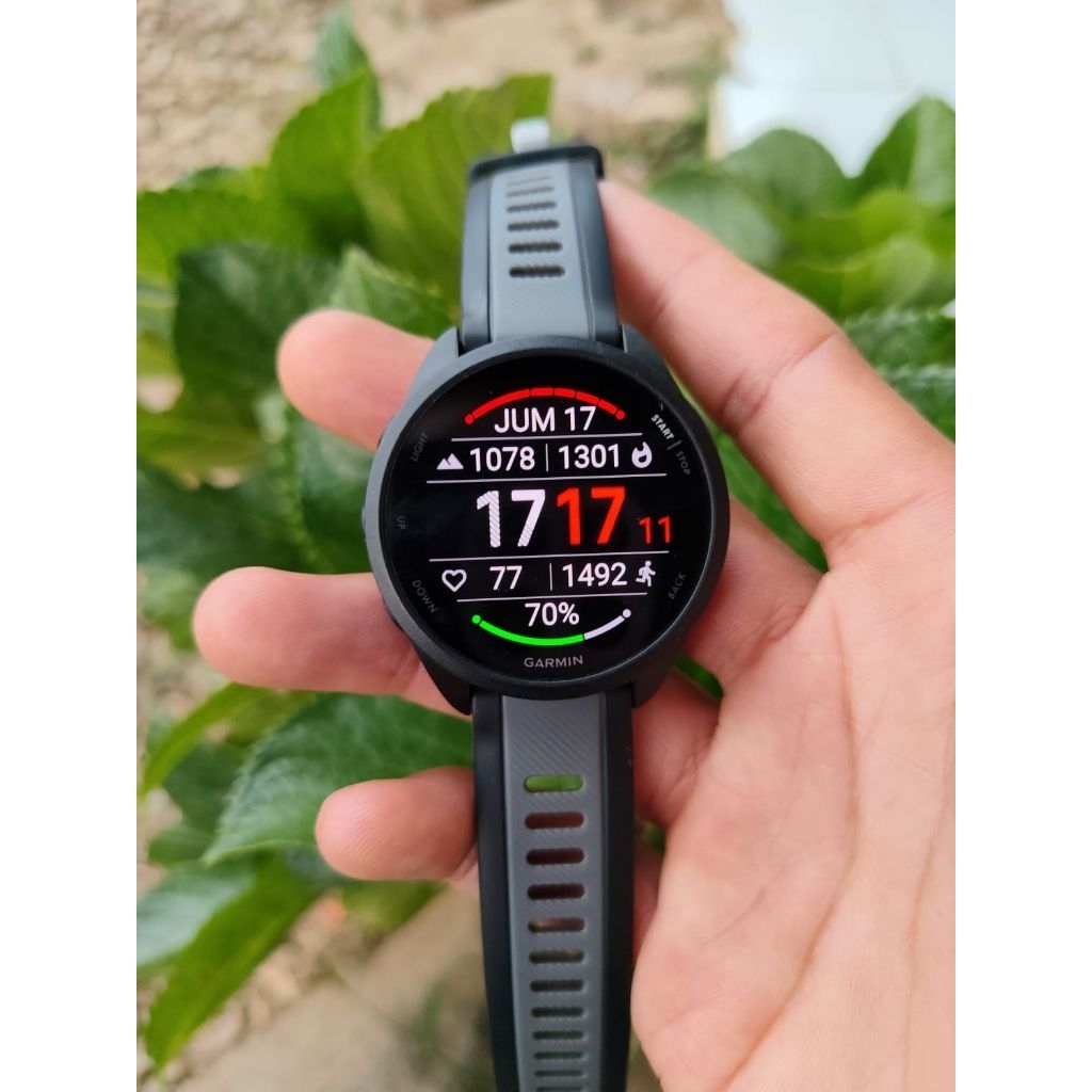 GARMIN FR 165 SECOND JAM + KABEL CHARGER ORIGINAL SAJA