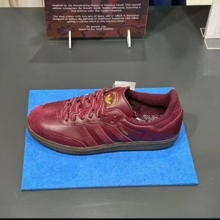 Adidas samba Sumatra island series JR9445 Maroon / Maroon / Gum