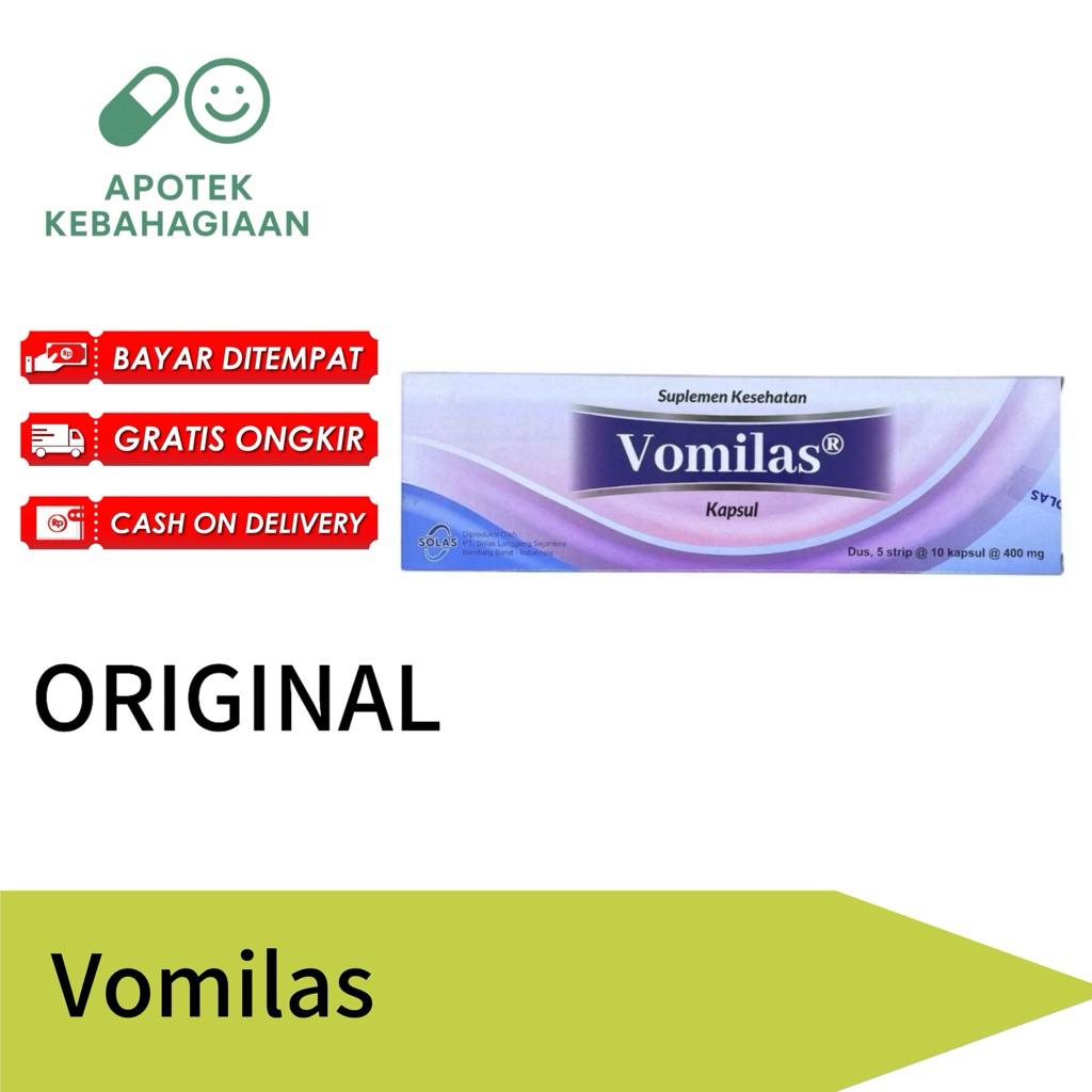 Vomilas Strip Isi 10 Tablet Vitamin Suplemen