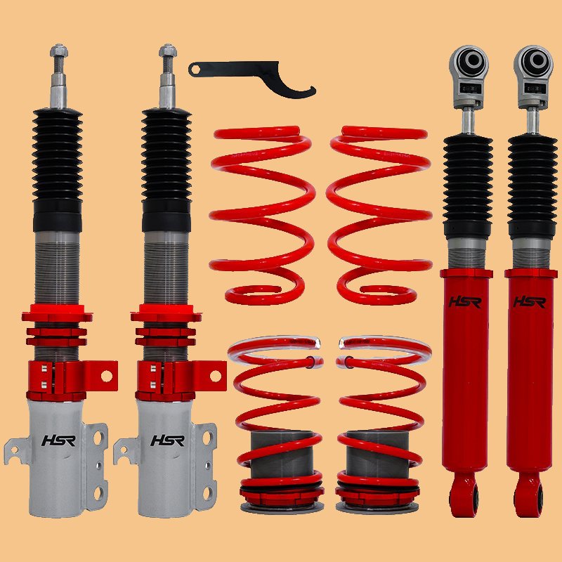 COILOVER HSR RED FRONT REAR TOYOTA CALYA & DAIHATSU SIGRA coilover hsr pnp