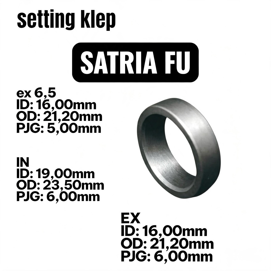 Setting Klep/Dudukan Klep/Cincin Setting Satria FU