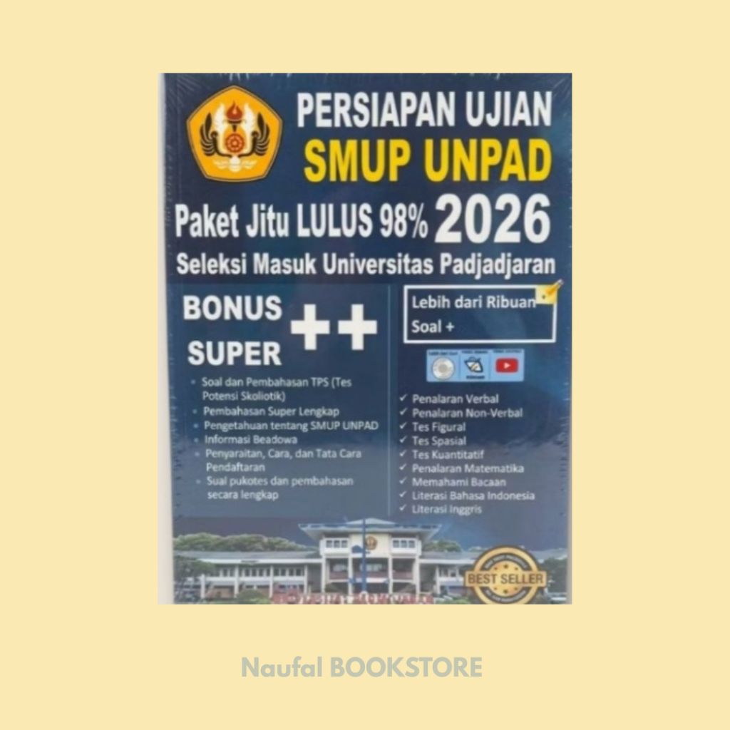 BUKU PERSIAPAN UJIAN SMUP UNPAD Paket Jitu LULUS 98% 2026