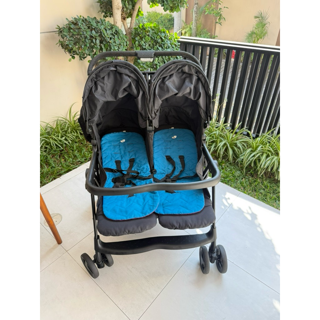 joie aire twin stroller kembar preloved