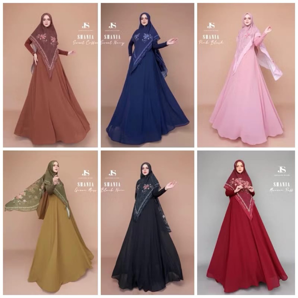 [READY STOCK JAWHARA SYARI ] GAMIS SET SYAR'I SHANIA SERIES" By Jawhara syari