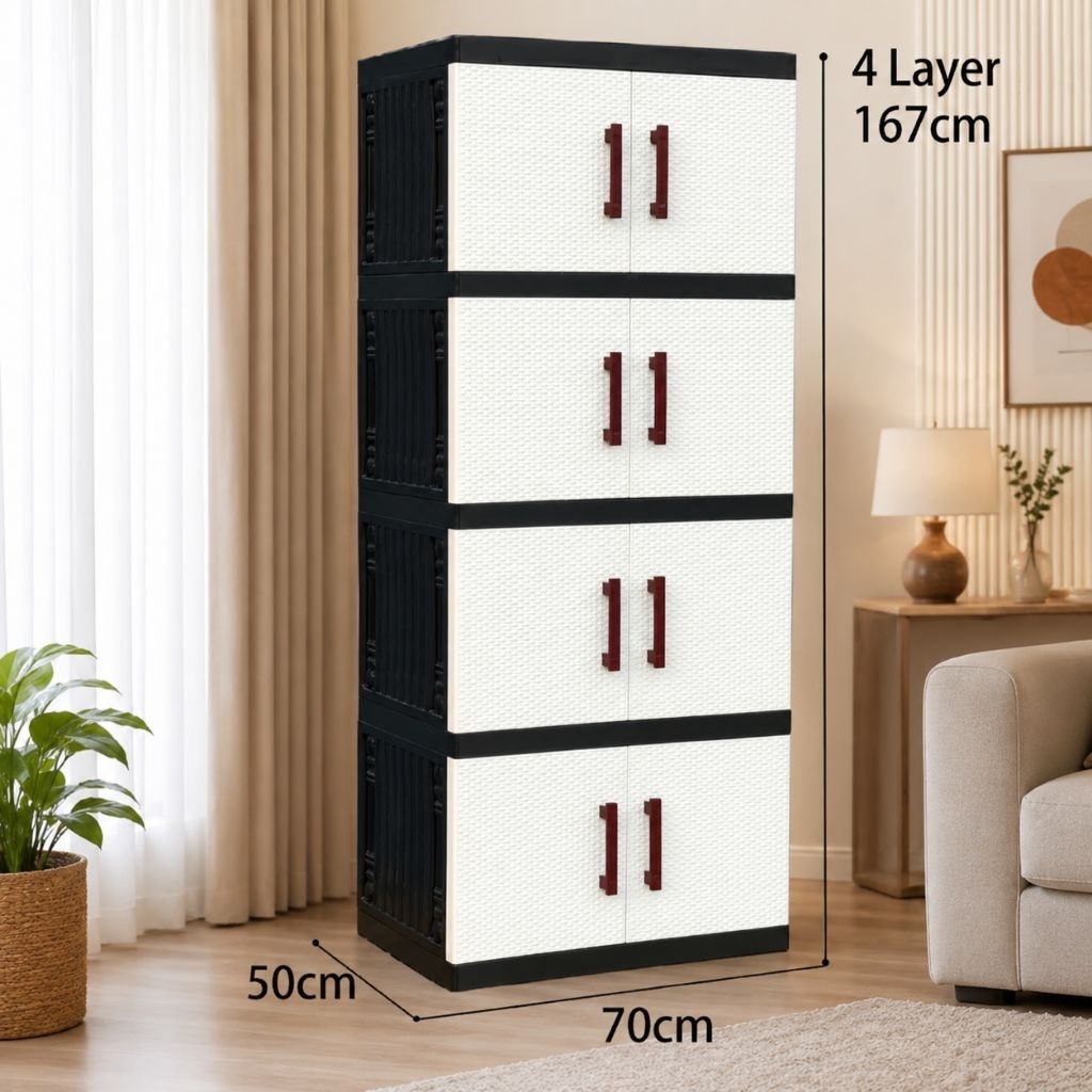 Lemari Plastik Lion Star Lemari Rusa Star by Lion Star 4 susun Bahan tebal
