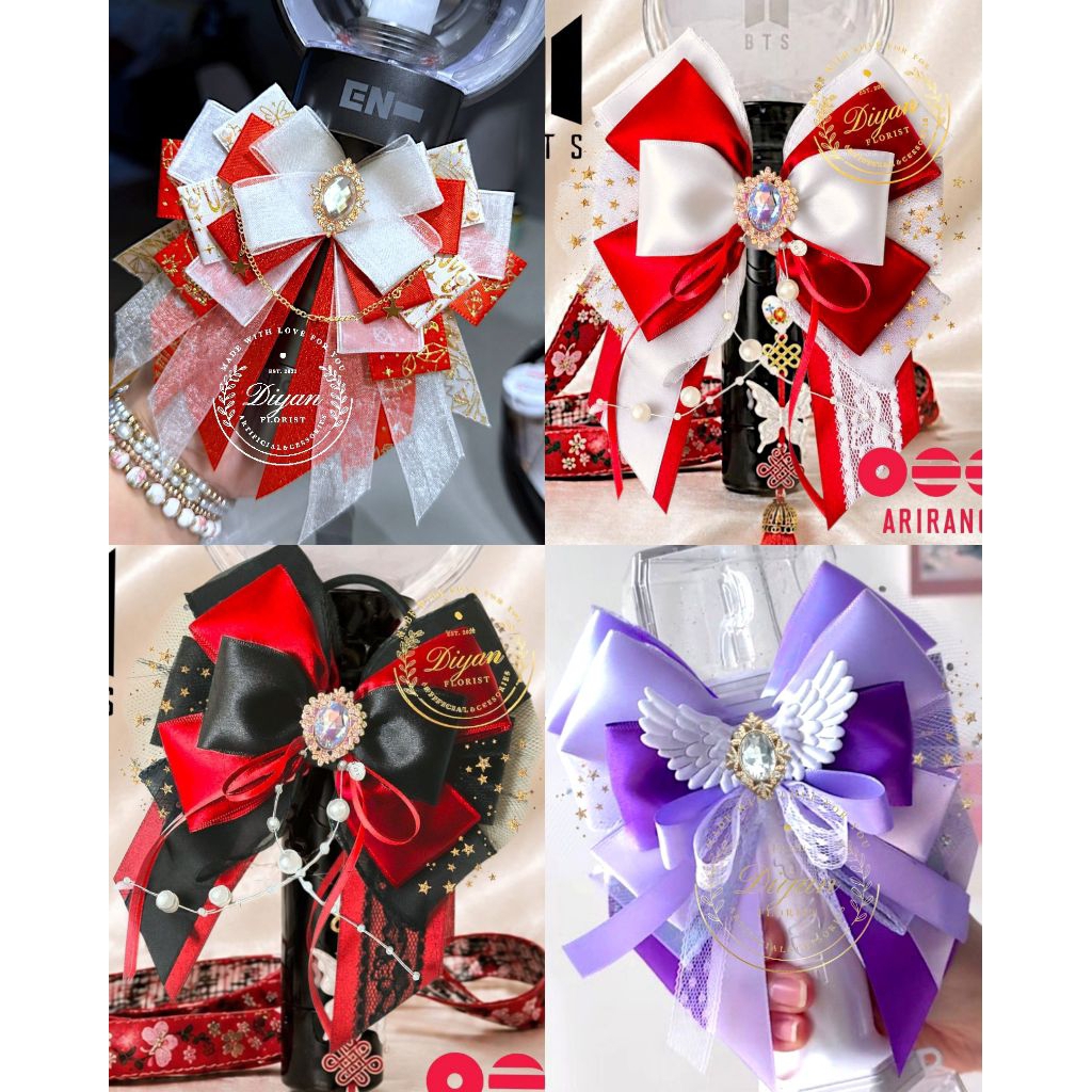 lightstick BTS // ribbon lightstick // lightstick bow bts